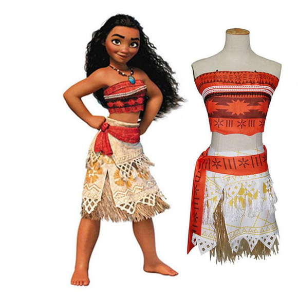 Moana and the dress she wears