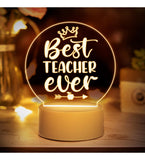 Best Teacher Ever Mini LED LIGHT