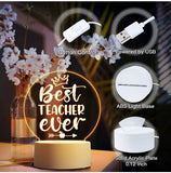 Best Teacher Ever Mini LED LIGHT