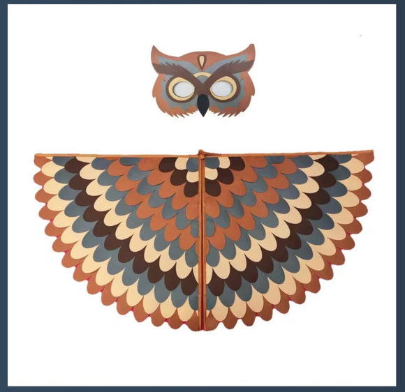 Bird wings with mask
