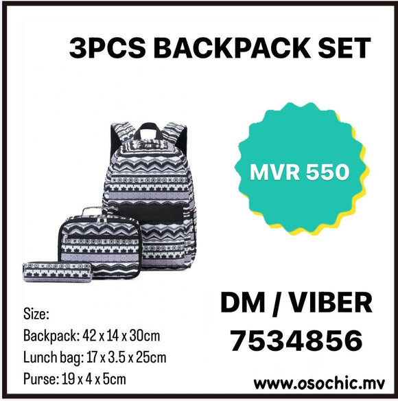 Backpack Set - 3pcs