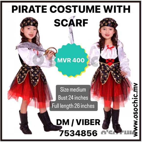 Girl Pirate Costume (long sleeve)