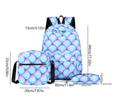 Mermaid theme Backpack 3pcs Set