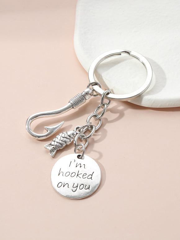 Hooked on you Keychain