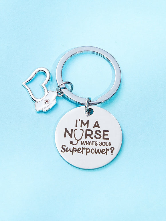 Nurse Power Keychain