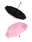 Pink floral umbrella