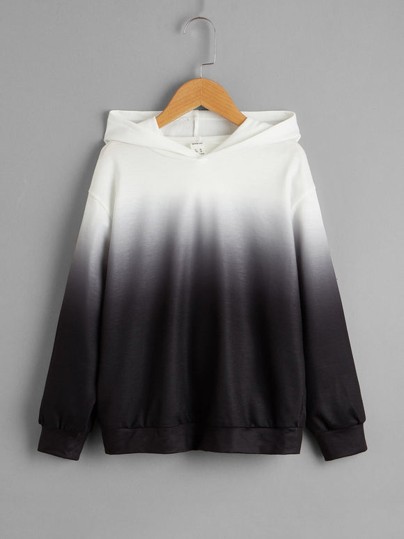 Black & White Ombré Hoodie