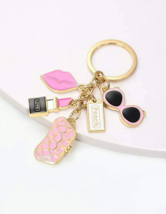 Lipstick charm Keychain