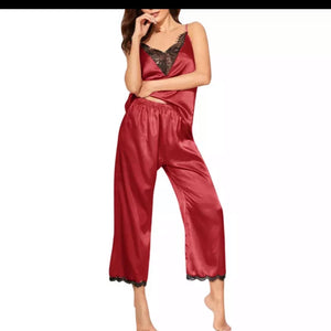 Women's Satin Pajama - 2 Piece