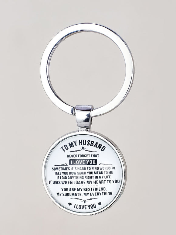 To Husband Keychain