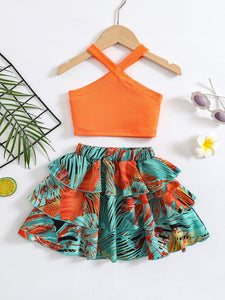 Hawaiian theme Tropical print Dress