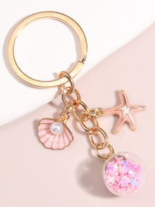 Starfish Charm Keychain